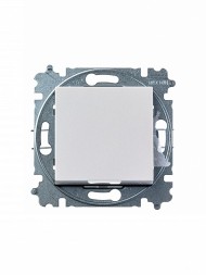 Выключатель ABB Levit жемчуг / ледяной кнопочный одноклавишный 2CHH599145A6068 3559H-A91445 68W