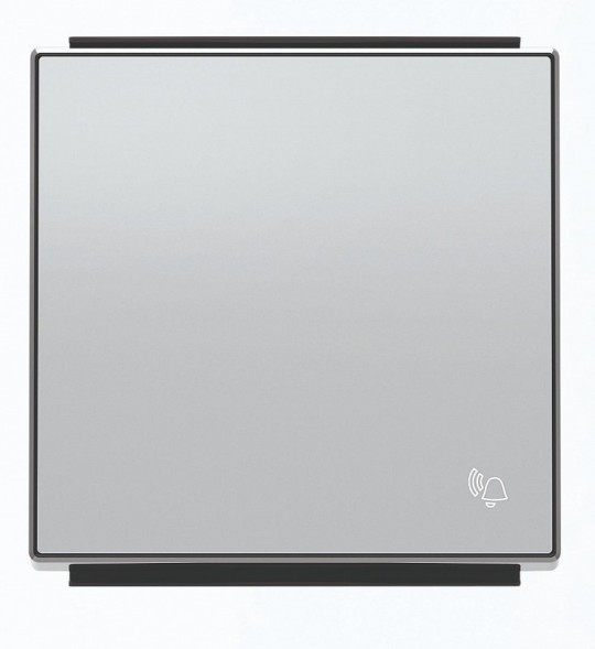 Клавиша ABB Sky серебряный для 1-клавишных выключателей /переключ /кнопок символ &quot;ЗВОНОК&quot; 2CLA850400A1301 8504 PL