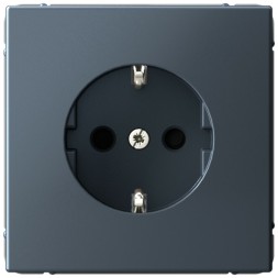 Розетка электрическая со шторками (Грифель) Schneider Electric Systeme Art Gallery GAL000745