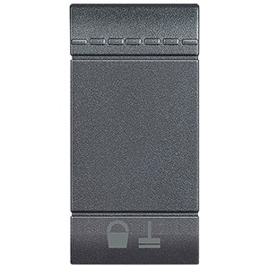 Клавиша Bticino Living Light Антрацит Уберите комнату, 1 модуль L4915MR