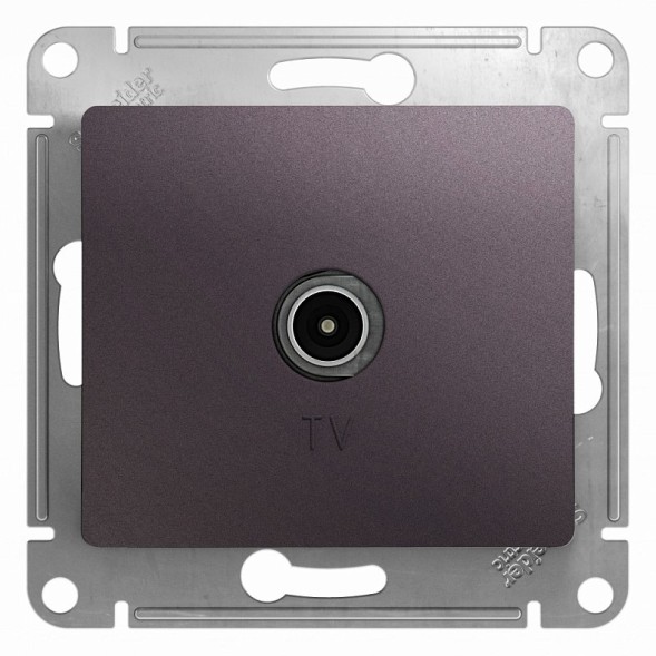 TV Антенна коннектор, механизм Schneider Electric Glossa Сиреневый туман GSL001493