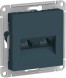 Розетка Schneider Electric Atlasdesign Изумруд двойная компьютерная RJ45+RJ45, кат.5E, механизм ATN000885