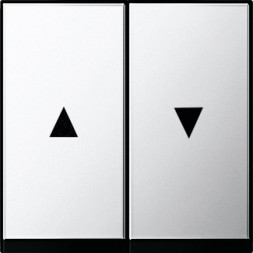 Двойная клавиша для жалюзи Gira Хром со стрелками 0294605