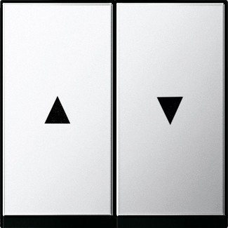 Двойная клавиша для жалюзи Gira Хром со стрелками 0294605