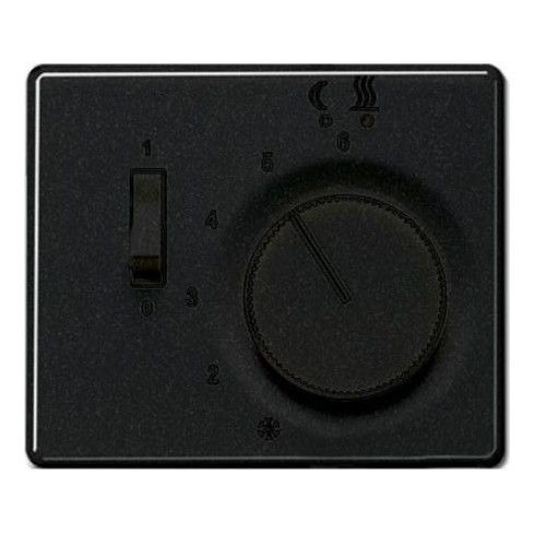 Накладка Jung SL 500 Черный регулятора теплого пола(мех.FTR231U) SLFTR231PLSW
