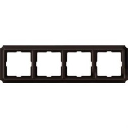 Рамка Merten Antik Коричневый 4 поста MTN4040-4715