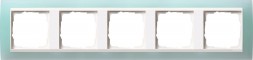 Рамка Gira Event Салатовый / Белый 5 постов 0215395