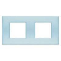 N4802/2BP LivingLight Рамка на 2+2 модуля Опаловый синий Bticino