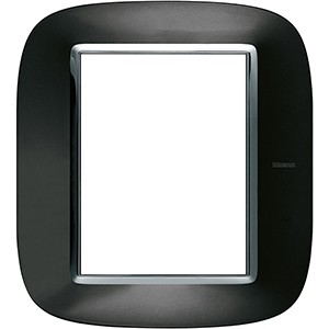 Рамка Bticino Axolute Овал Темный металлик 3+3 модуля HB4826XS