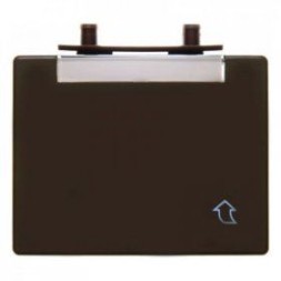 Откидная крышка Berker Arsys коричневый с блеском с полем для надписи плоская 11400001