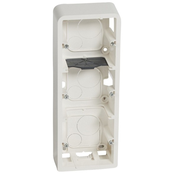 Коробка Legrand Mosaic белая накладная 10м,выключателя 40мм 080284