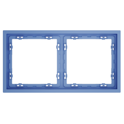 Рамка пластиковая VOLTUM S70 на 2 поста, (деним)