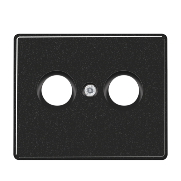 Накладка Jung SL 500 Черный TV-FM розетки SL561TVSW