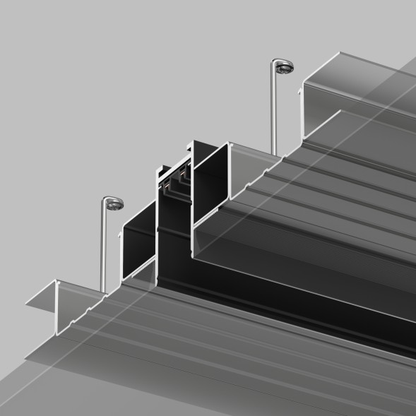 Встраиваемый шинопровод Denkirs TR2012-BK