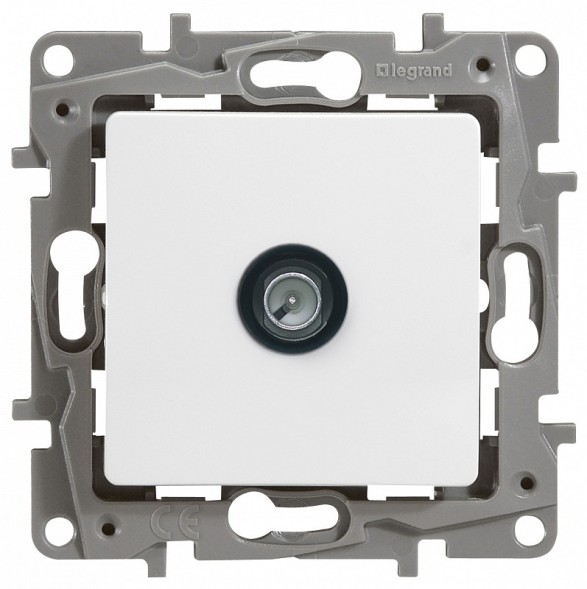 Розетка TV Legrand Etika белый оконечная - 5 дБ - 5-862 мГц 672265