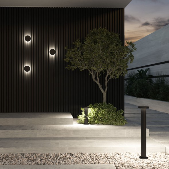 Настенный светодиодный уличный светильник DRAMEN DK9701-BK