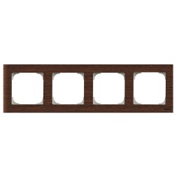 Рамка ABB Sky Венге 4 поста 2CLA857400A2101 8574 WN