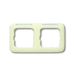 Рамка ABB Busch-Duro 2000 SL Слоновая кость 2 поста с полем для надписи 2CKA001754A2213 1732 NS-212