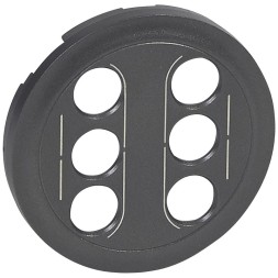 Накладка Legrand Celiane Графит а/в розетка 2х 067864