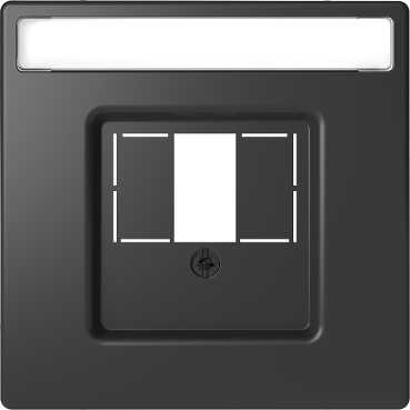 Центральная накладка Merten D-Life антрацит для tae/audio/usb MTN4250-6034
