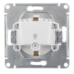 РОЗЕТКА с заземлением, 16А, механизм, быстрозажим. клем., АЛЮМИНИЙ Schneider Electric Art Gallery GAL000343S