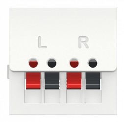 Аудиорозетка Schneider Electric Unica Modular Белый 2 модуля NU348618
