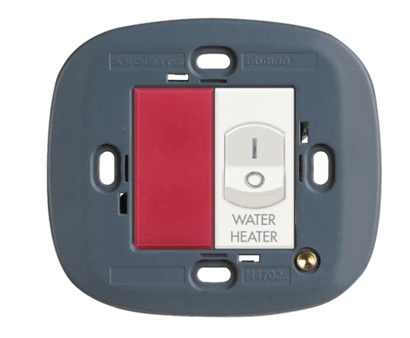 Выключатель Bticino Axolute Белый с неоновой рамкой марк HD4011SW