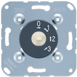 Поворотный выключатель Jung 3-ступенчатый с нулевым положением 16AX, 250В AC 1101-4
