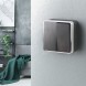 Выключатель двухклавишный Gallant графит рифленый Werkel W5020004