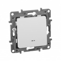 Выключатель Legrand Etika белый с подсветкой 10 A 250 В~ 672203