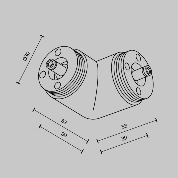 Комплектующие для систем освещения с токоведущими элементами Technical CA014CL-B