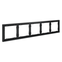 Рамка пластиковая VOLTUM S70 на 5 постов, (графит)