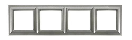 Рамка Jung ECO Profi Standart Алюминий 4 поста EPS484AL