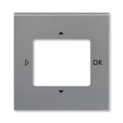 Накладка ABB Levit сталь для таймера с малой выдержкой времени и комнатного датчика CO? 2CHH704010A4069 3299H-A40100 69