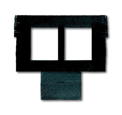 Суппорт (цоколь) ABB Busch-Jaeger для двух экранированных разъёмов AMP кат. 5 (8 пол.) 2CKA001764A0315 1875 EB