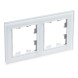 Рамка Schneider Electric Atlasdesign двойная Nature белое стекло ATN320102