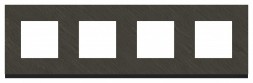 Рамка Schneider Electric Unica Pure Камень / Антрацит 4 поста NU600887