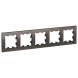 Рамка Schneider Electric Atlasdesign Мокко 5 постов ATN000605