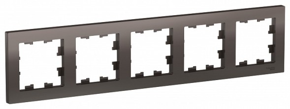 Рамка Schneider Electric Atlasdesign Мокко 5 постов ATN000605