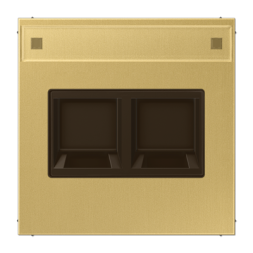 Плата Jung LS серия Латунь классик с полем для надписи для модульных гнёзд UMA-CAT6A ME1969-2NAWEC