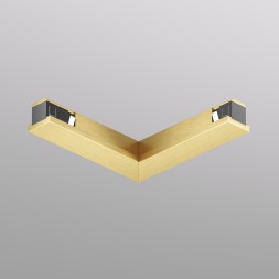 TR5723-SB Электрический коннектор для трека SHINE BASE 90° потолок-потолок, сатинированная латунь, алюминий
