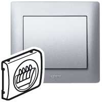 Лицевая панель Legrand Galea Life алюминий для розетки акустической двойной 771325