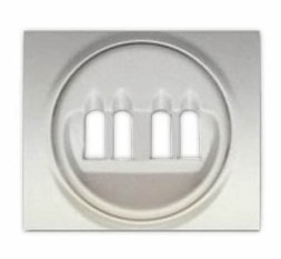 Лицевая панель Legrand Galea Life алюминий для розетки акустической двойной 771325