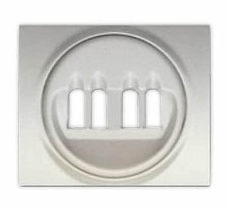 Лицевая панель Legrand Galea Life алюминий для розетки акустической двойной 771325