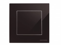 Рамка ABB Sky Черное стекло 1 пост 2CLA857100A3101 8571 CN