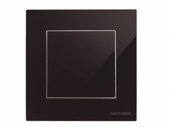 Рамка ABB Sky Черное стекло 1 пост 2CLA857100A3101 8571 CN