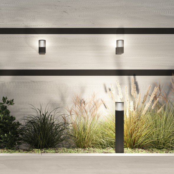 Настенный уличный светильник FARSUN DK9722-BK