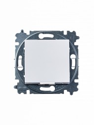 Выключатель ABB Levit белый / ледяной кнопочный одноклавишный 2CHH599145A6001 3559H-A91445 01W