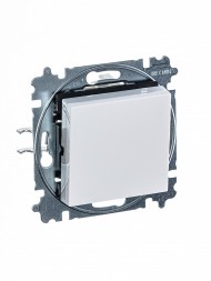 Выключатель ABB Levit белый / ледяной кнопочный одноклавишный 2CHH599145A6001 3559H-A91445 01W