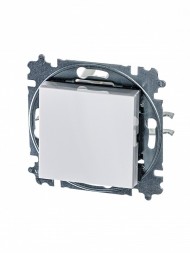 Выключатель ABB Levit белый / ледяной кнопочный одноклавишный 2CHH599145A6001 3559H-A91445 01W